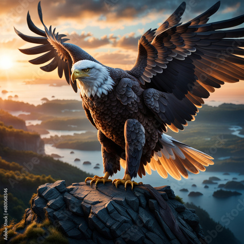 eagle in flight © Zain