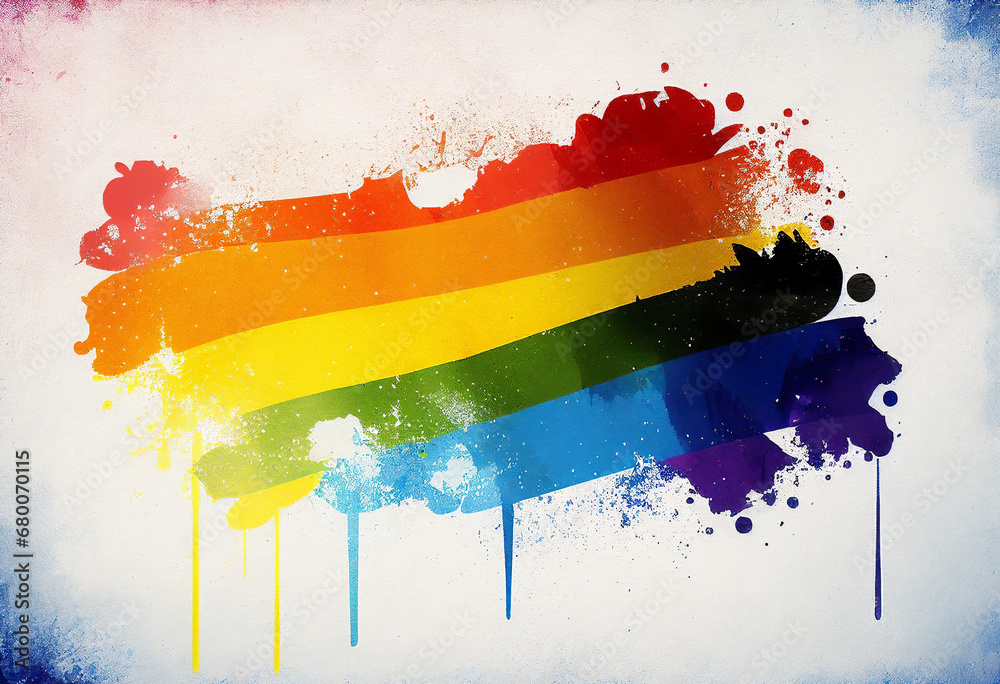 Abstract background colours of the Pride flag, the rainbow symbol of ...