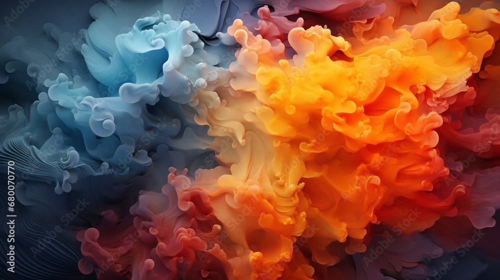 Obraz premium Map Symphony: Artistic Weather Map Overlays Painting a 3D Canvas of Atmospheric Elements