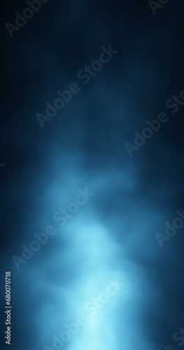 Dark blue smoke foggy light vertical illustration background.