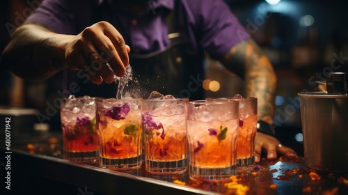A Bartender Preparing A Refreshing And Tangy    Background For Banner  HD