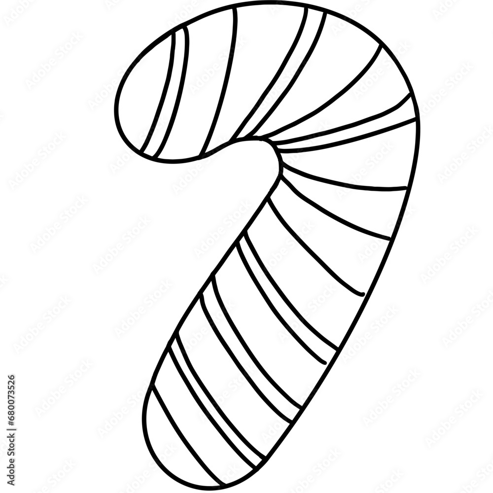 candy cane illustration, Christmas element, hand drawn illustration candy cane illustration, Christmas element, hand drawn illustration