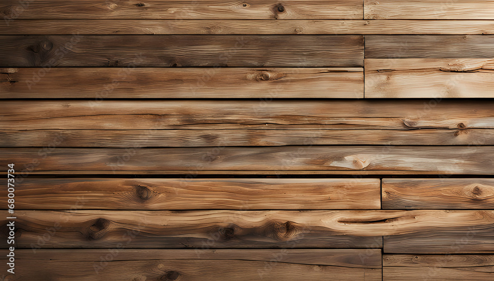 Fototapeta premium Top view of wood or plywood for backdrop, wooden table with nature pattern and color, abstract background