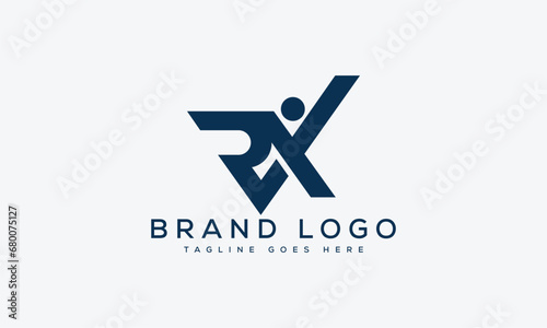 letter RX logo design vector template design for brand.