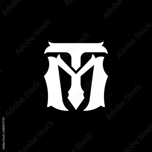 Initial based clean and minimal letter. TM MT Monogram Logo Template. Elegant luxury alphabet vector design. Vector Logo
