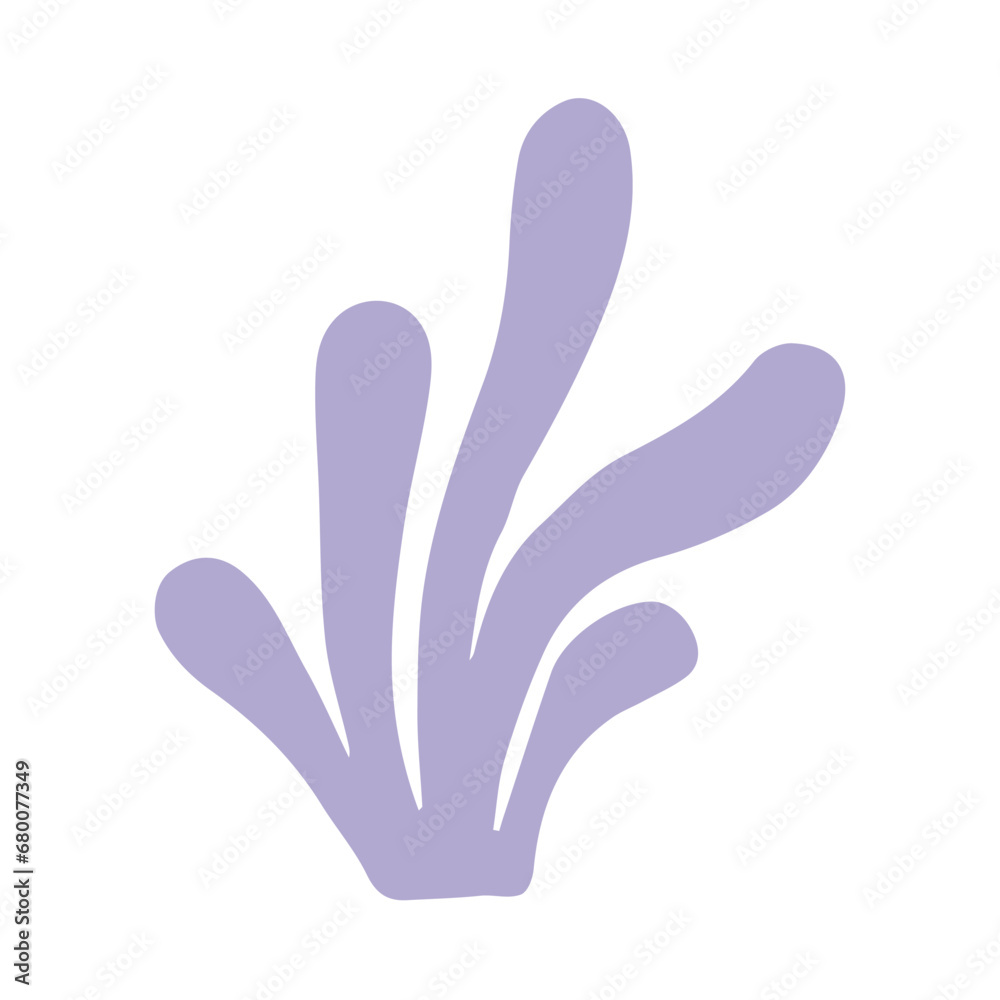 The silhouette logo of an algae or coral , seaweed, an excellent design on a marine theme The silhouette logo of an algae or coral , seaweed, an excellent design on a marine theme