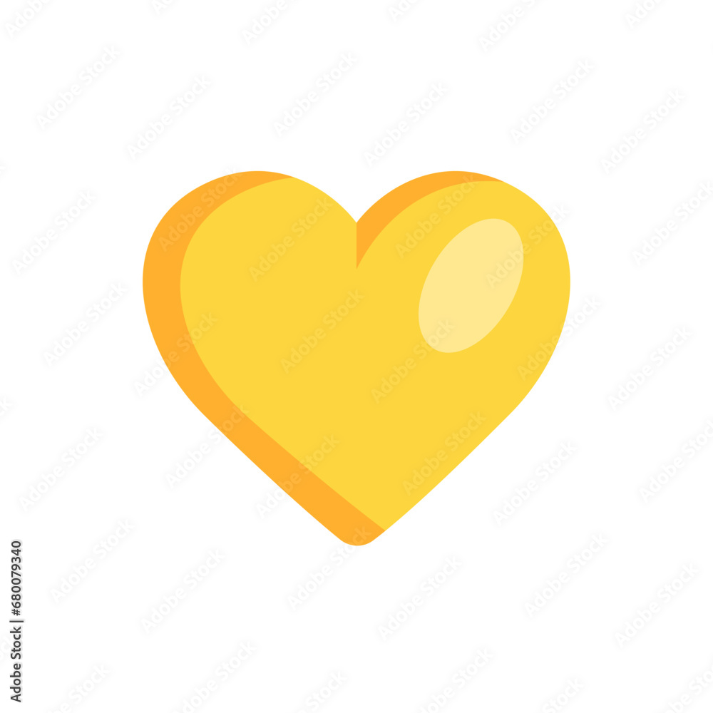 Yellow heart