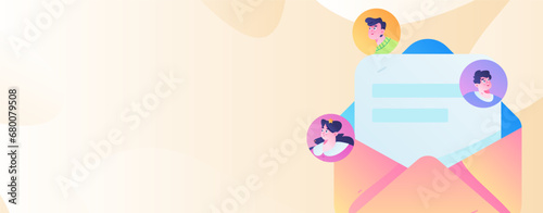 Person interviewing for job flat vector concept operation hand drawn illustration
