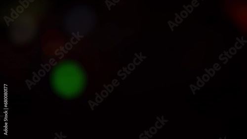 Strobe lights on the party, blurred laser light in a night club. Light background. photo