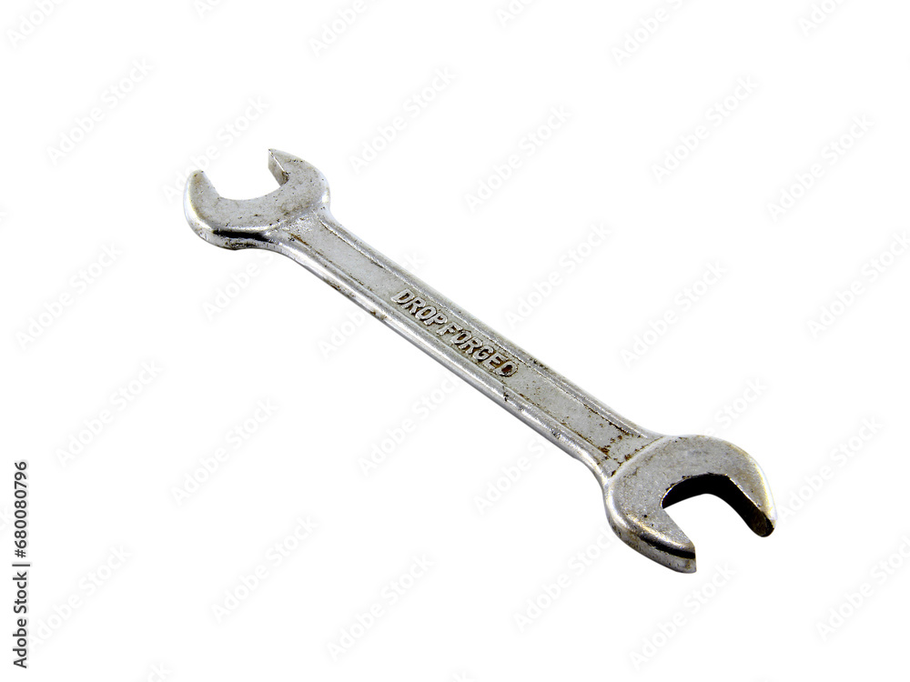 Wrench isolated on white background.Equipment technician. Wrench isolated on white background.Equipment technician.