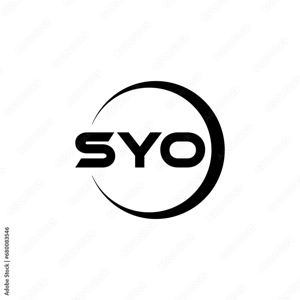 SYO letter logo design with white background in illustrator, cube logo, vector logo, modern alphabet font overlap style. calligraphy designs for logo, Poster, Invitation, etc. SYO letter logo design with white background in illustrator, cube logo, vector logo, modern alphabet font overlap style. calligraphy designs for logo, Poster, Invitation, etc.