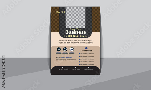 Corporate business flyer cover, best flyer design. Leaflet presentation. 