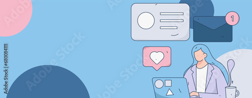 Person interviewing for job flat vector concept operation hand drawn illustration
