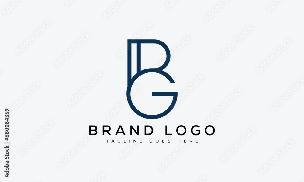 letter BG logo design vector template design for brand. letter BG logo design vector template design for brand.
