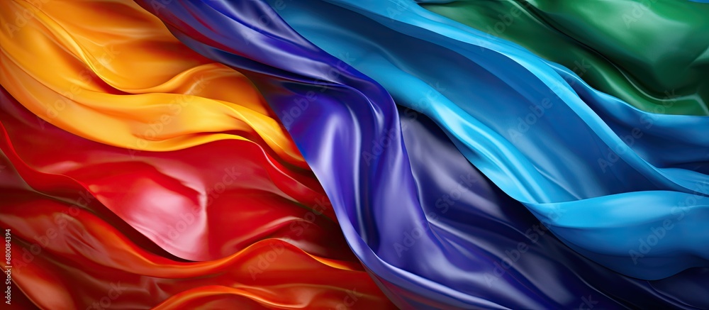 LGBT flag as a cultural symbol depicted in a raster format Copy space image Place for adding text or design