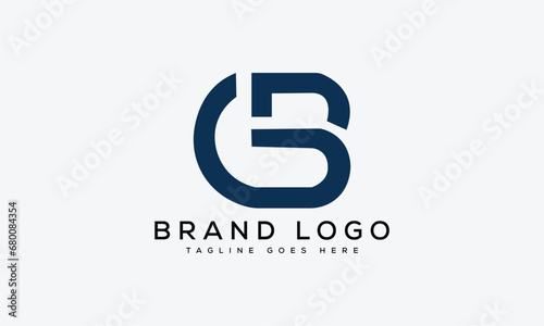 letter BG logo design vector template design for brand. photo
