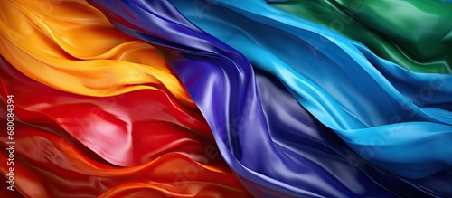 LGBT flag as a cultural symbol depicted in a raster format Copy space image Place for adding text or design