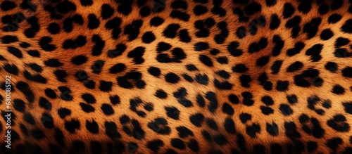 Leopard pattern illustration with wild animal texture in vintage colors Copy space image Place for adding text or design