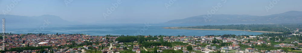 Historical city of Iznik and Lake Iznik in Bursa, Turkey.