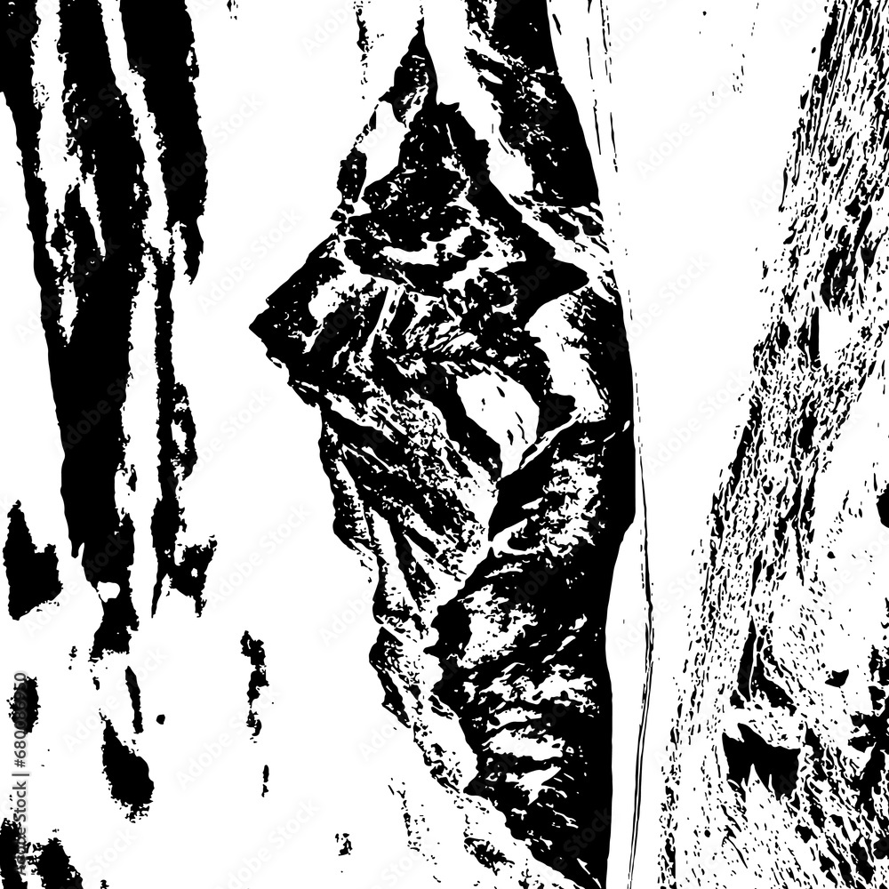 Obraz premium Abstract distressed uneven pattern png background. Overlay over any design to create interesting effects and depth. Black isolated on a transparent background.