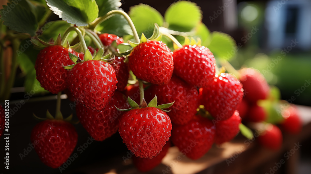 strawberries in the garden strawberries in the garden