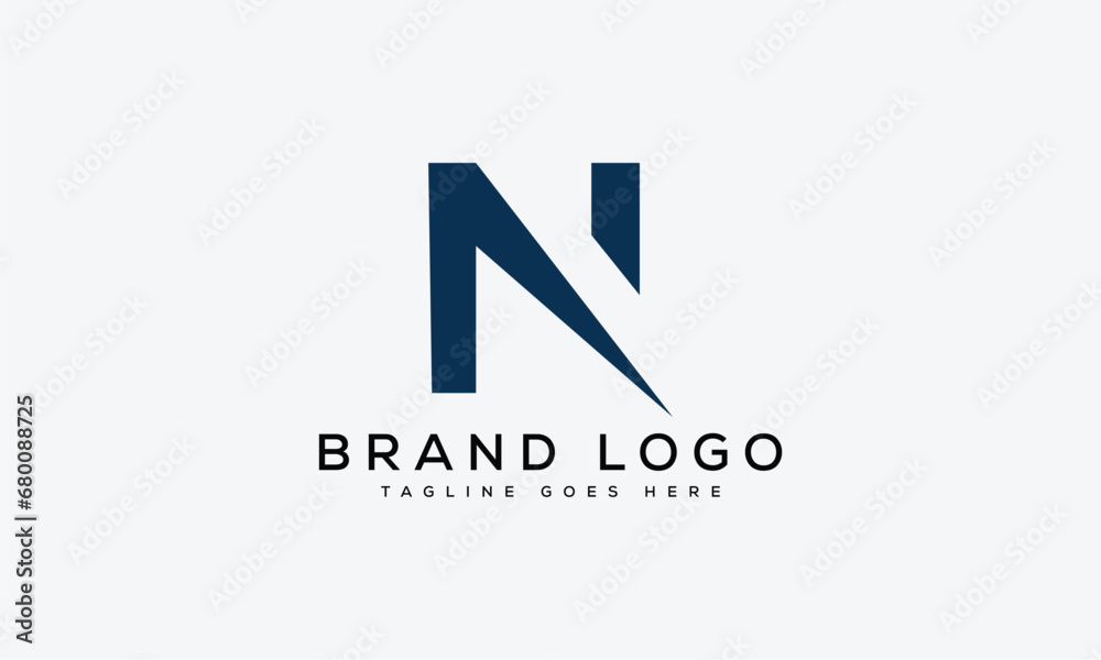 letter N logo design vector template design for brand. letter N logo design vector template design for brand.