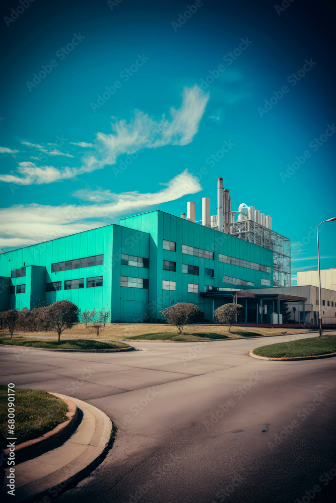 Obraz premium Generative AI illustration of pharmaceutical industrial complex