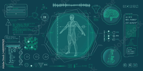 HUD interface design for decoding big data.