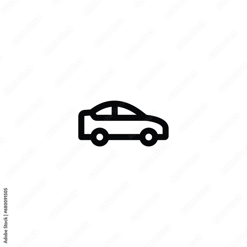 Car icon vector. outline icon for web, ui, and mobile apps