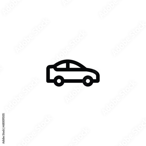 Car icon vector. outline icon for web  ui  and mobile apps