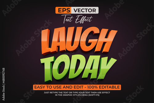 Comedy Editable Text Effect Comic Style Vector.