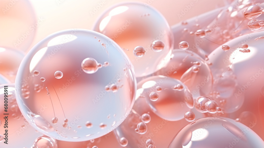Abstract background with air bubbles