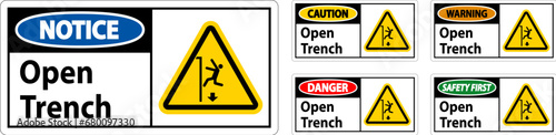 Danger Sign Open Trench