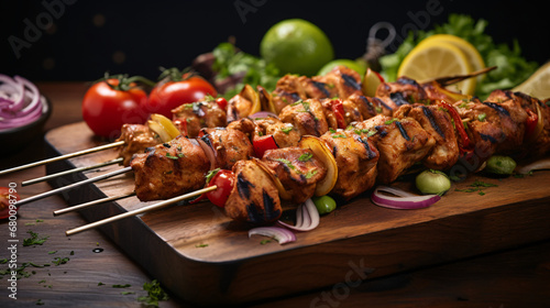 Chiken tikka food photography kebab