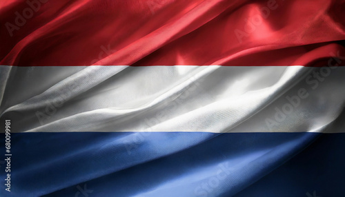 Netherlands Silky Waving Flag Generative AI