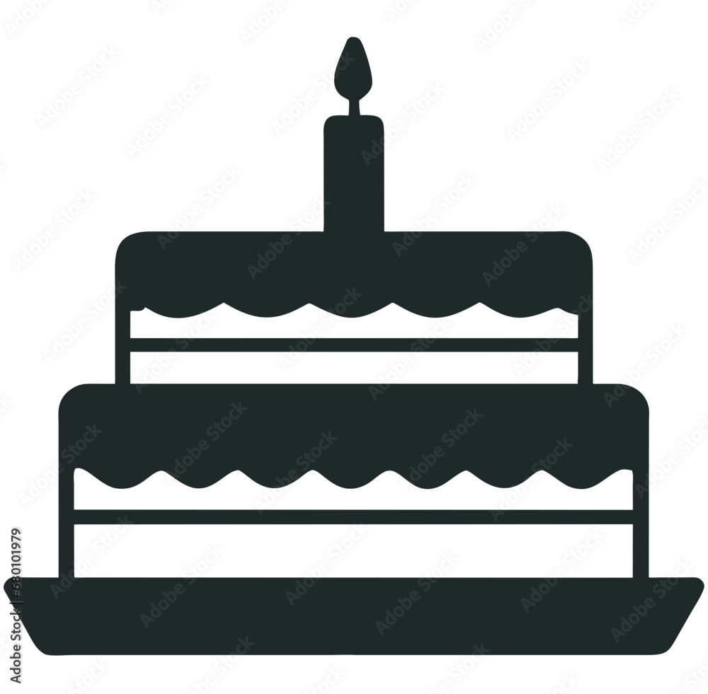 birthday cake with candles