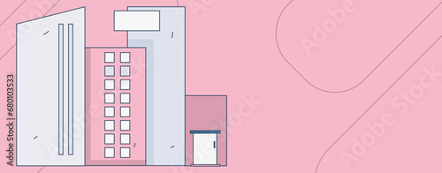 House building vector concept operation hand drawn illustration
