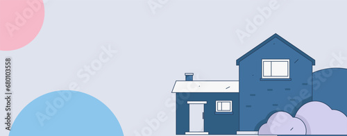 House building vector concept operation hand drawn illustration
