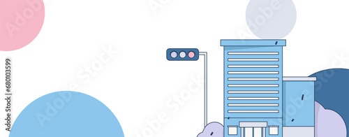 House building vector concept operation hand drawn illustration
