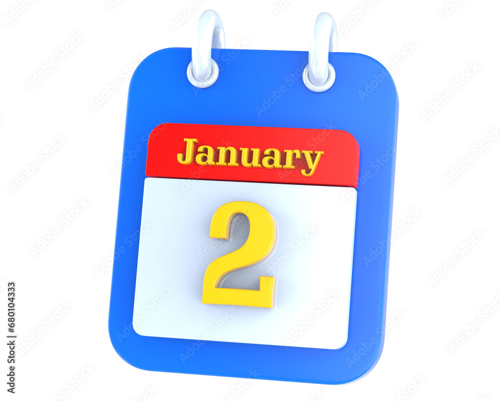 Fototapeta premium icon calendar 3D Rendering