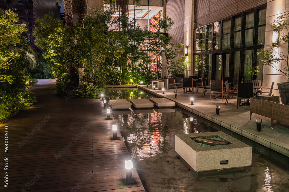 Obraz premium みなとみらい21の夕景