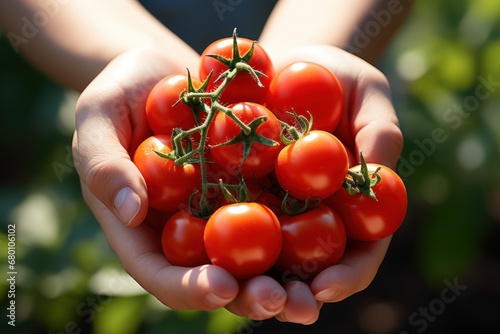 tomatoes in hands