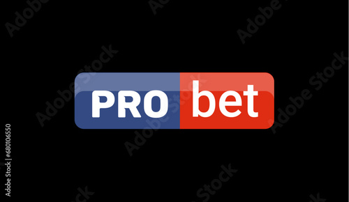 Bet vector logo icon. Business design pro bet logo design illustration. Bet concept template creative sign corporate company.