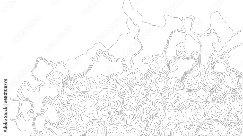 topographic map vector background topo contour map on white background