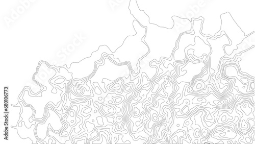 topographic map vector background topo contour map on white background