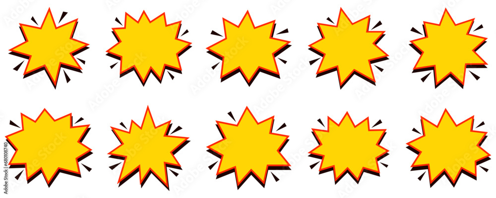 Cartoon Explosion Shape Cartoon Explosion Shape