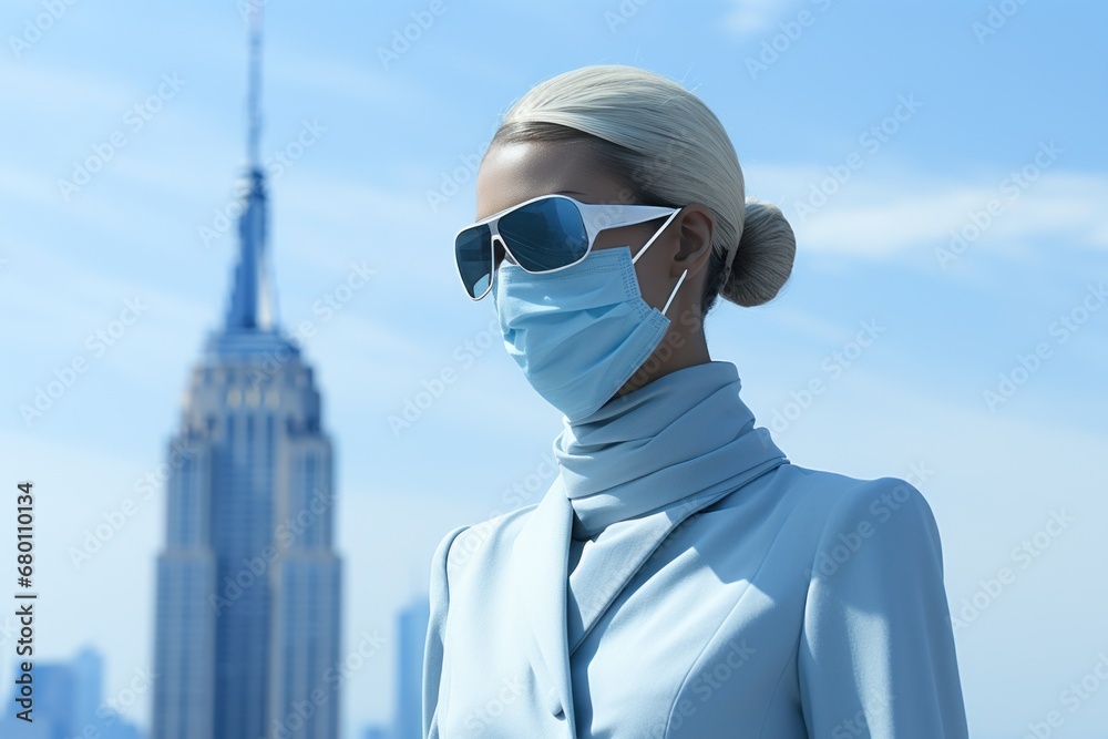 portrait of a female doctor with mask portrait of a female doctor with mask