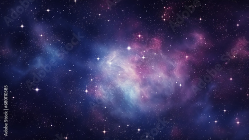 abstract space background with stardust and shining stars with nebula and milky way