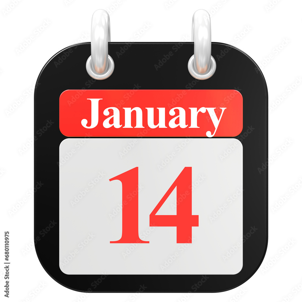 icon calendar 3D Rendering