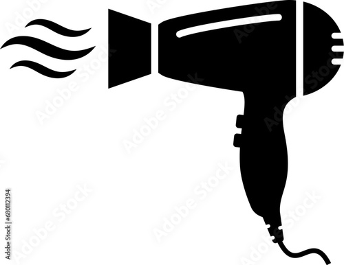 Hair dryer vector icon